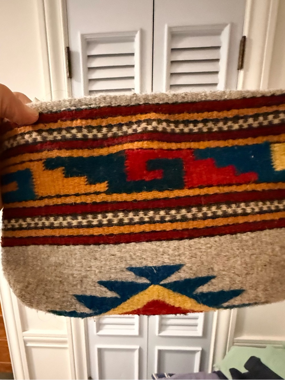 Manos Zapotecas Handwoven 100%
Wool Clutch